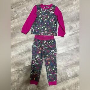 North Face Colorful Kids thermal long John’s set
